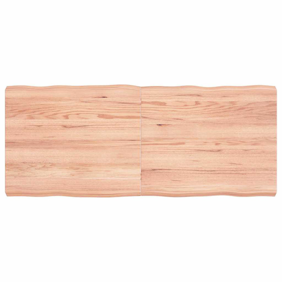 Table Top Light Brown 120x50x(2-6) cm Live Edge
