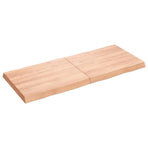 Table Top Light Brown 120x50x(2-6) cm Live Edge