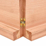 Table Top Light Brown 120x50x(2-6) cm Live Edge