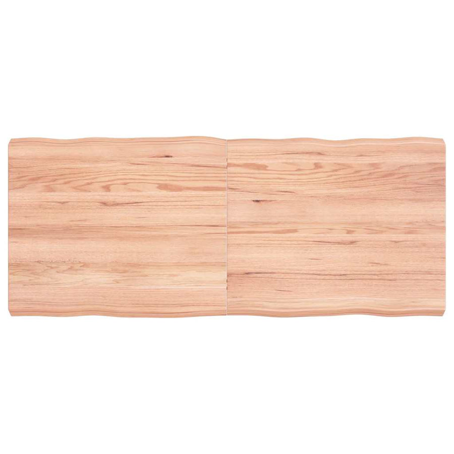 Table Top Light Brown 120x50x(2-6) cm Live Edge