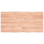 Table Top Light Brown 120x60x(2-4) cm Live Edge