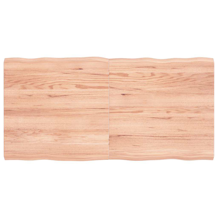 Table Top Light Brown 120x60x(2-4) cm Live Edge