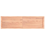 Table Top Light Brown 140x40x(2-4)cm Treated Solid Wood Live Edge