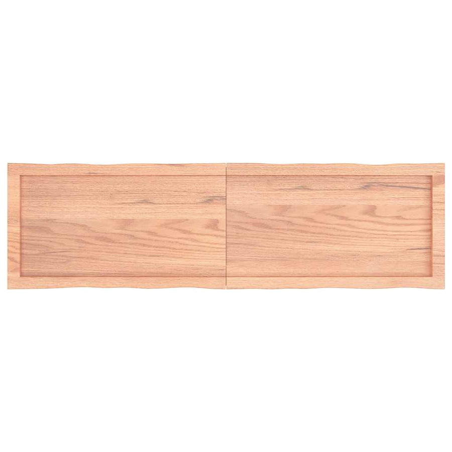 Table Top Light Brown 140x40x(2-4) cm Live Edge