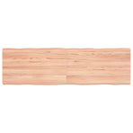 Table Top Light Brown 140x40x(2-4) cm Live Edge