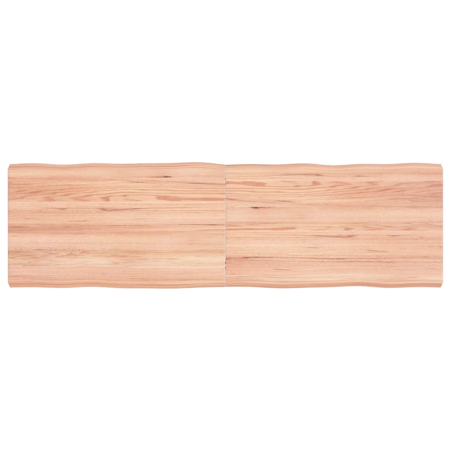Table Top Light Brown 140x40x(2-4) cm Live Edge