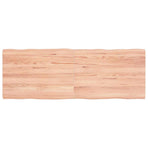Table Top Light Brown 140x50x(2-4) cm Live Edge