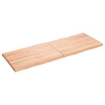 Table Top Light Brown 140x50x(2-4) cm Live Edge