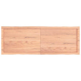 Table Top Light Brown 140x50x(2-4)cm Treated Solid Wood Live Edge