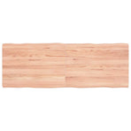 Table Top Light Brown 140x50x(2-4) cm Live Edge
