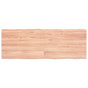 Table Top Light Brown 140x50x(2-4) cm Live Edge
