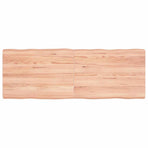 Table Top Light Brown 140x50x(2-6) cm Live Edge