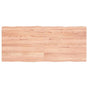 Table Top Light Brown 140x60x(2-4)cm Treated Solid Wood Live Edge