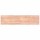Table Top Light Brown 160x40x(2-4)cm Treated Solid Wood Live Edge