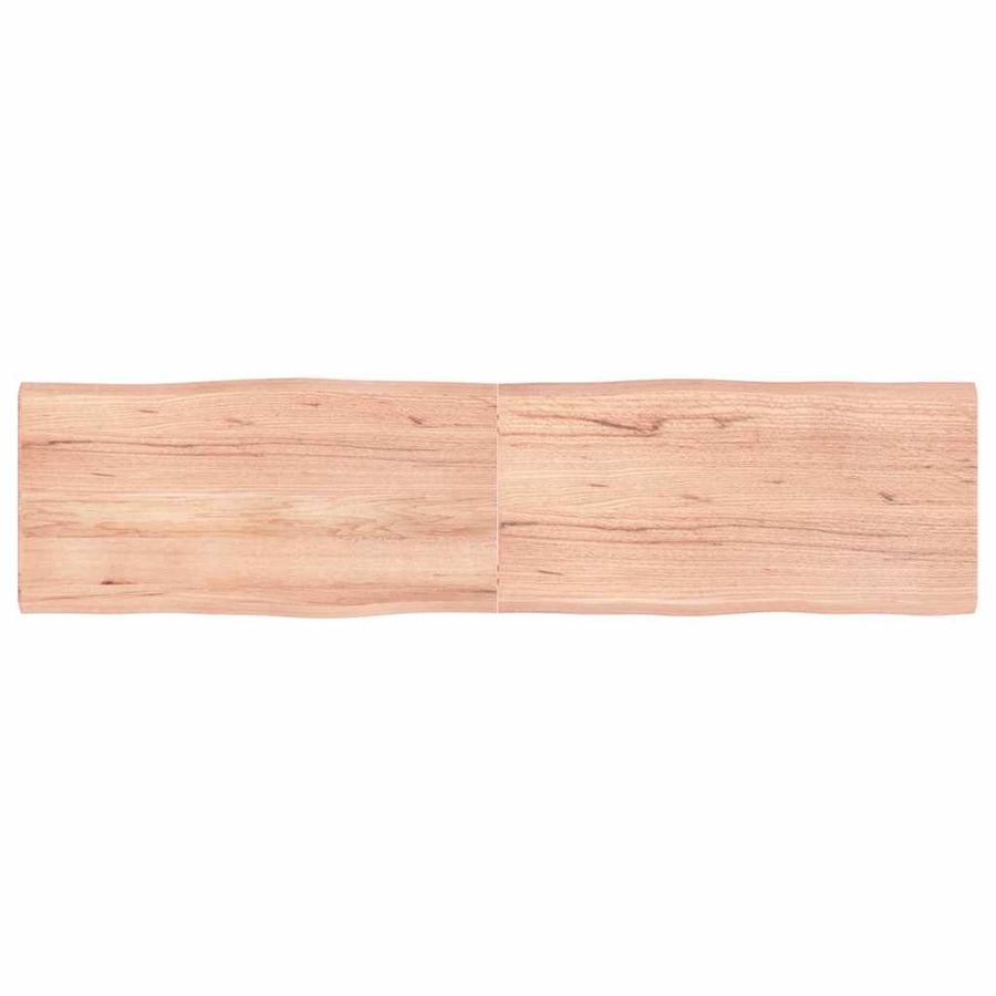 Table Top Light Brown 160x40x(2-4) cm Live Edge
