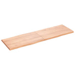 Table Top Light Brown 160x50x(2-4) cm Live Edge