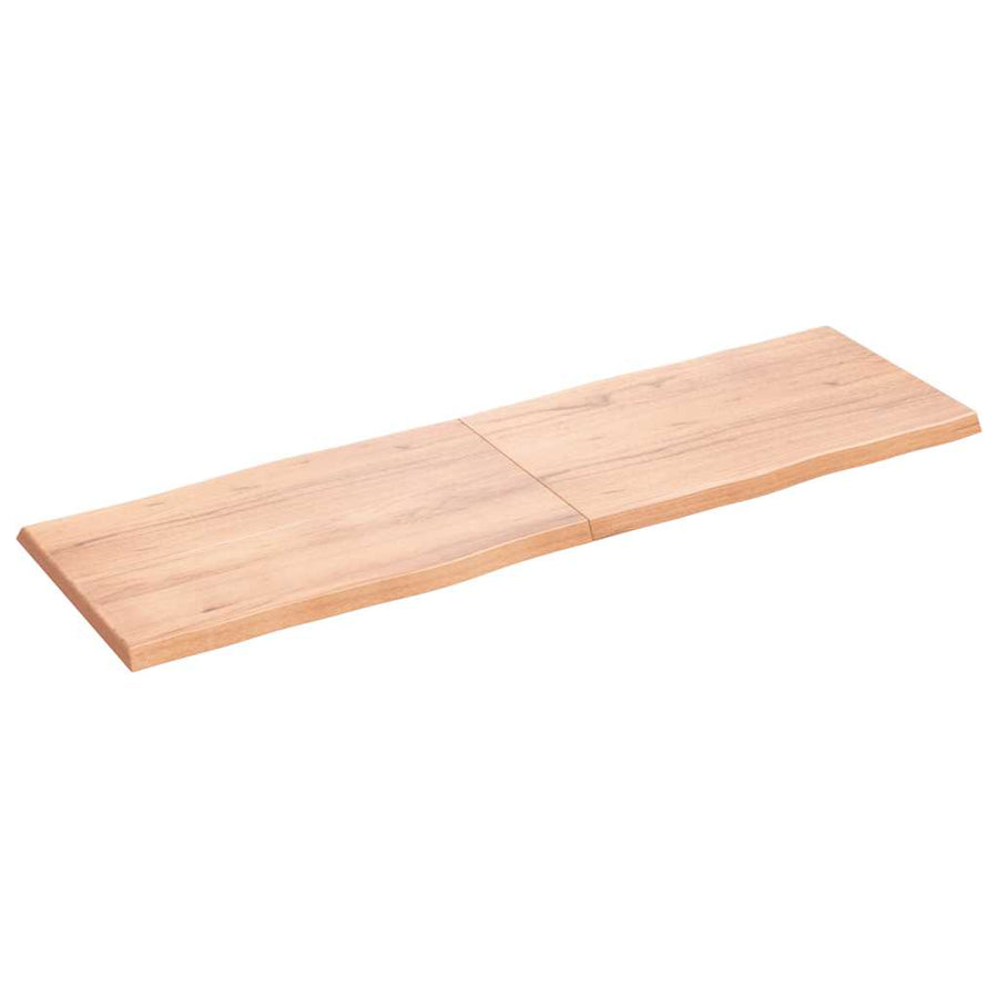 Table Top Light Brown 160x50x(2-4) cm Live Edge