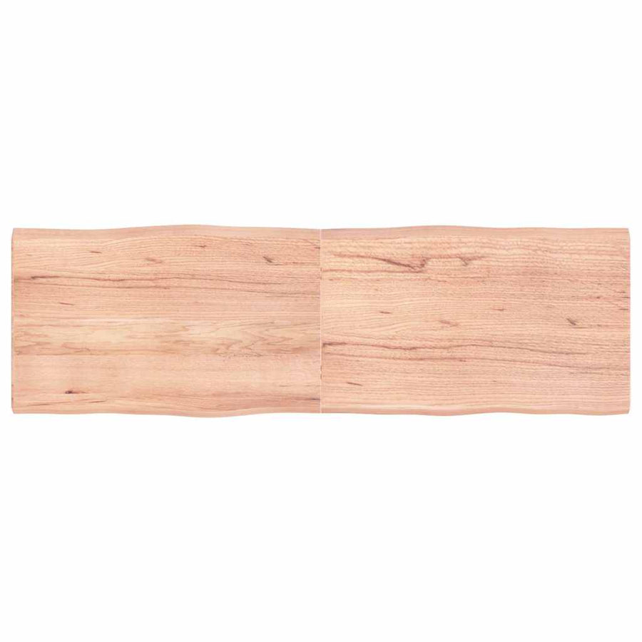 Table Top Light Brown 160x50x(2-4) cm Live Edge