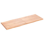 Table Top Light Brown 160x60x(2-4) cm Live Edge