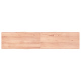 Table Top Light Brown 180x40x(2-4)cm Treated Solid Wood Live Edge