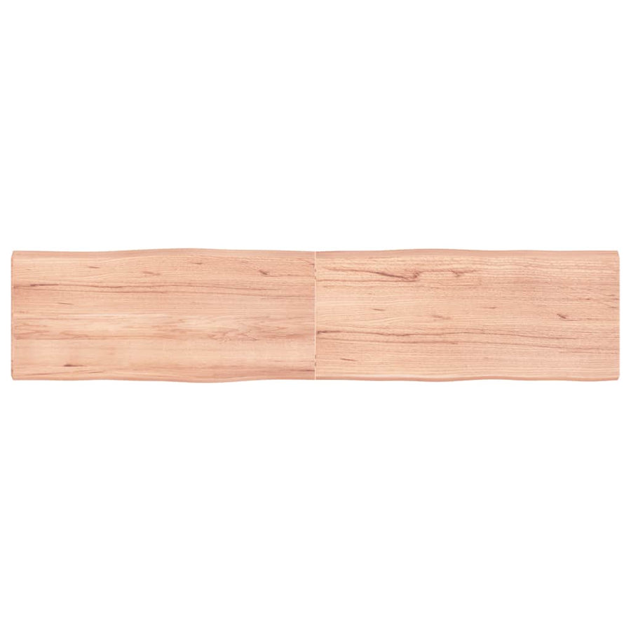 Table Top Light Brown 180x40x(2-4) cm Live Edge
