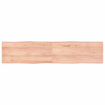 Table Top Light Brown 180x40x(2-4) cm Live Edge