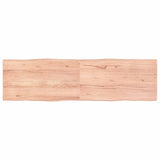Table Top Light Brown 180x50x(2-4)cm Treated Solid Wood Live Edge
