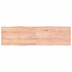 Table Top Light Brown 180x50x(2-6) cm Live Edge