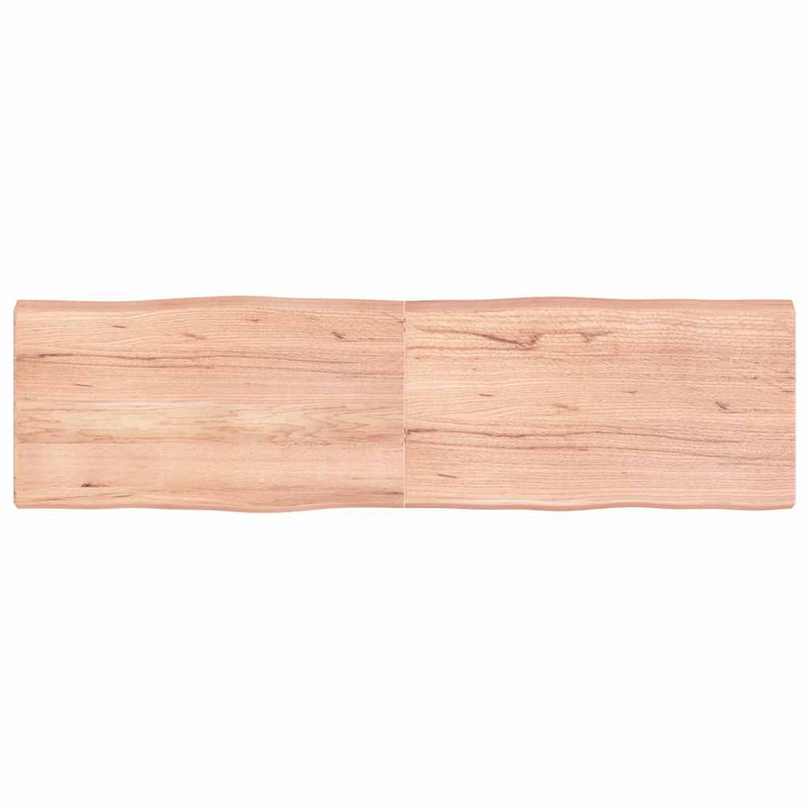 Table Top Light Brown 180x50x(2-6) cm Live Edge