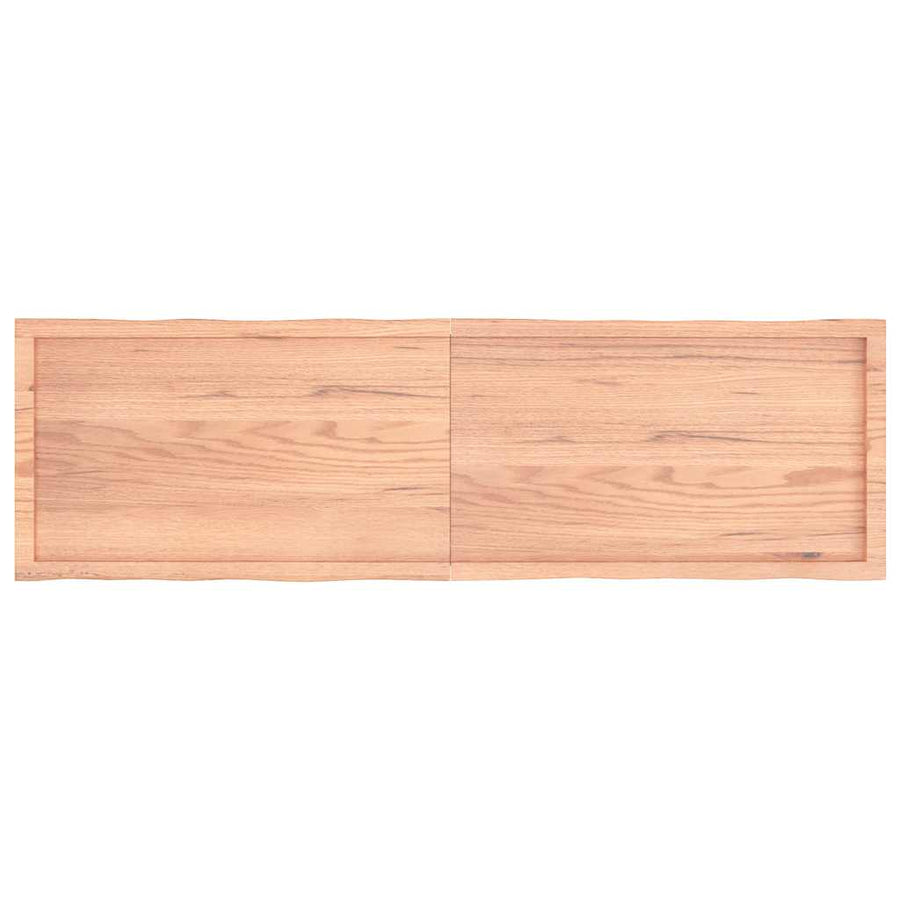 Table Top Light Brown 180x50x(2-6) cm Live Edge