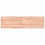 Table Top Light Brown 180x50x(2-6) cm Live Edge