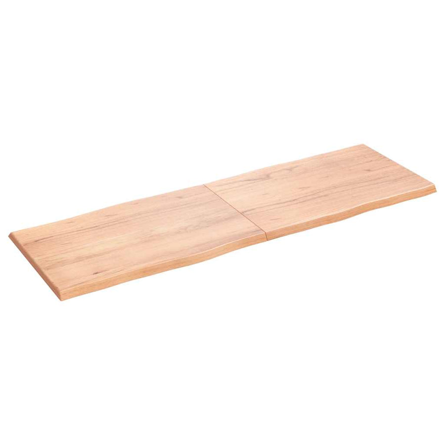 Table Top Light Brown 180x60x(2-4) cm Live Edge
