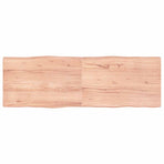 Table Top Light Brown 180x60x(2-6)cm Treated Solid Wood Live Edge