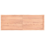 Table Top Light Brown 180x60x(2-6)cm Treated Solid Wood Live Edge