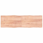 Table Top Light Brown 200x60x(2-4) cm Live Edge