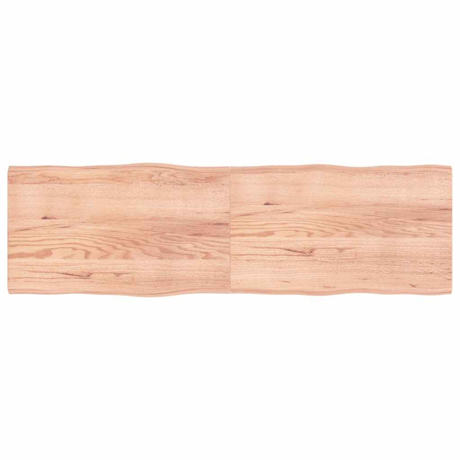 Table Top Light Brown 200x60x(2-4) cm Live Edge