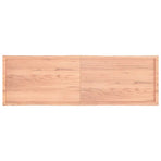 Table Top Light Brown 200x60x(2-4) cm Live Edge