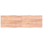 Table Top Light Brown 200x60x(2-4) cm Live Edge