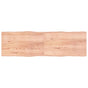 Table Top Light Brown 200x60x(2-4) cm Live Edge