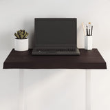 Table Top Dark Brown 60x60x(2-4) cm Treated Solid Wood Live Edge