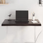 Table Top Dark Brown 80x40x(2-4)cm Treated Solid Wood Live Edge