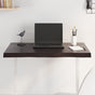 Table Top Dark Brown 80x60x(2-4)cm Treated Solid Wood Live Edge