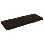 Table Top Dark Brown 100x40x(2-6) cm Live Edge