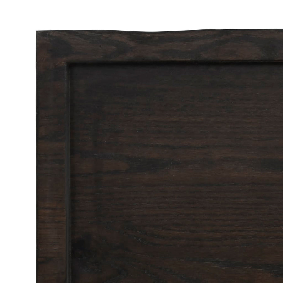 Table Top Dark Brown 100x40x(2-6) cm Live Edge