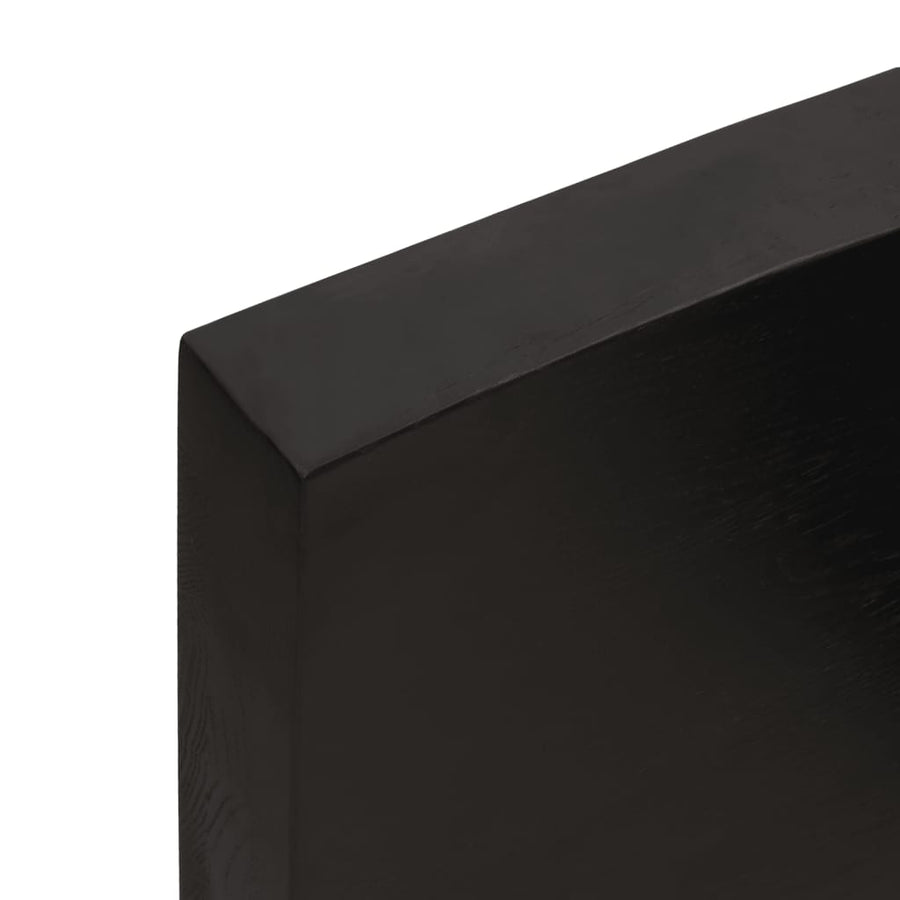 Table Top Dark Brown 100x40x(2-6) cm Live Edge