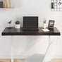 Table Top Dark Brown 100x50x(2-6) cm Live Edge
