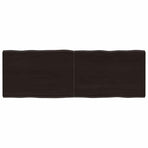 Table Top Dark Brown 120x40x(2-4) cm Live Edge