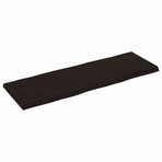 Table Top Dark Brown 120x40x(2-4) cm Live Edge