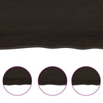 Table Top Dark Brown 120x40x(2-4) cm Live Edge