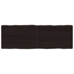 Table Top Dark Brown 120x40x(2-4) cm Live Edge